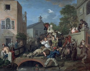 Volby IV Předsednictví poslance, 1754-55 od William Hogarth
