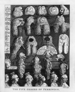 Pět řádů paruk George III od Williama Hogartha od William Hogarth