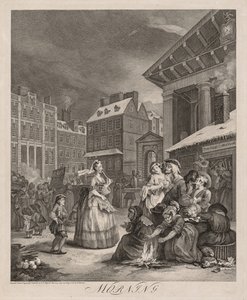 Čtyři časy dne: Ráno od William Hogarth