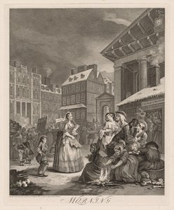 Čtyři časy dne: Ráno, 1738. od William Hogarth