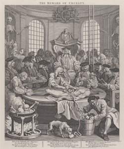 Čtvrtá fáze krutosti: Odměna za krutost od William Hogarth