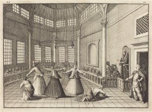 Vnitřek mešity od William Hogarth