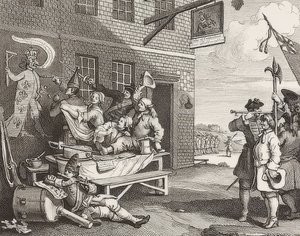 The Invasion, Plate 2: England / Die Invasion, Blatt 2: England. 1756 od William Hogarth