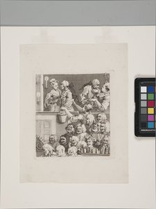 Smějící se publikum (lept a rytina) od William Hogarth