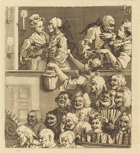 Smějící se publikum od William Hogarth