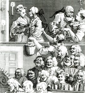 Smějící se publikum, 1733 od William Hogarth
