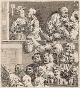 Smějící se publikum. 1733 od William Hogarth