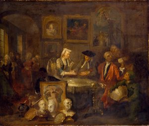 Manželská smlouva, počátek 30. let 18. století od William Hogarth