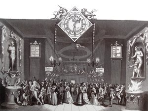 Vstupenka na maškarní od William Hogarth