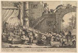 Trest uvalený na Lemuela Gullivera, prosinec 1726. od William Hogarth