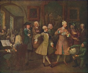The Rakes Progress - The Levee, 1720-1735, 1920. od William Hogarth
