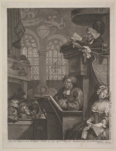 Spící kongregace, 21. dubna 1762. od William Hogarth