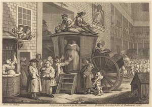 The Stage-coach, nebo Country Inn Yard od William Hogarth