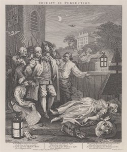 Třetí fáze krutosti: krutost v dokonalosti - Vražda od William Hogarth