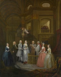 Svatba Stephena Beckinghama a Mary Cox od William Hogarth