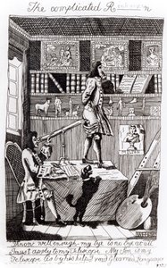 Komplikovaný Richardson, 1724 od William Hogarth