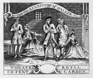 Královské divadlo, Covent Garden od William Hogarth