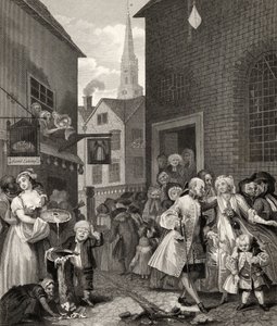 Denní doba: z knihy "The Works of William Hogarth", vydané v roce 1833. od William Hogarth