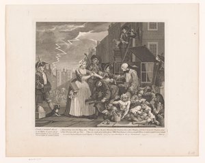 Tom Rakewell zachránil před zatčením Sarah Young Progress of a libertine (název série) The Rake