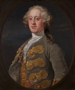 William Cavendish, Marquess z Hartingtonu, později čtvrtý vévoda z Devonshire od William Hogarth