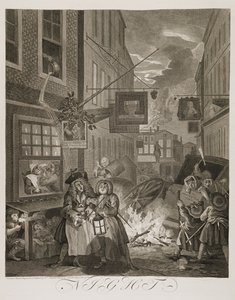 cs: Čtyři denní doby: . od William Hogarth