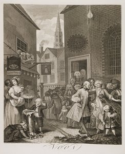 cs: Čtyři denní doby: . od William Hogarth