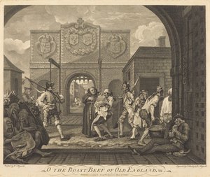 Brána Calais neboli Pečené hovězí ze staré Anglie od William Hogarth and Charles Mosley