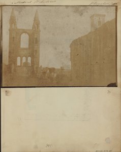 The East Gable and South Aisle of St. Andrews Cathedral with St. Regulus Tower, from the Northwest. od William Holland Furlong