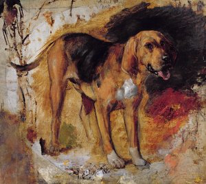 Studie Bloodhounda od William Holman Hunt