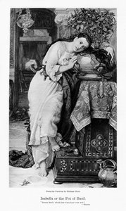 Isabella a hrnec bazalky, c1867 od William Holman Hunt