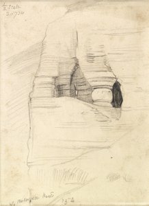 Skály ve Wady Zuara, Mrtvé moře, 1854 od William Holman Hunt