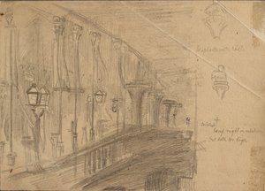 Studie London Bridge, 1863 od William Holman Hunt