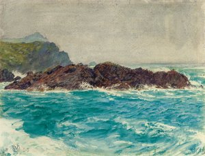 Pobřeží Cornwallu od William Holman Hunt