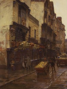 Tabáková firma The Cradle of the Wills, Mary-le-Port Street, Bristol, kolem roku 1902 (olej na plátně)