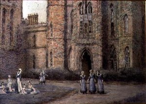 The Old Blind Asylum, Bristol (pastel na papíře)