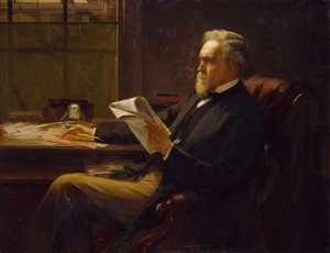 Portrét George Jacoba Holyoake 1817-1906.