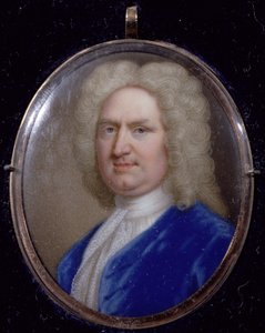 Miniatura George Fredericka Händela (1685-1759) (smalt na mědi)