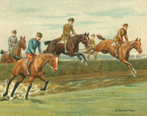 Historické a moderní závody, Steeple-Chases pro spojenecké důstojníky (chromolitho)