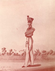 Důstojníci lehké pěchoty armády Madras, c1837-1843, 1909 od William Hunsley