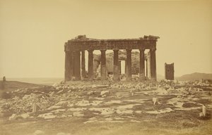 Parthenon, tvář orientální.