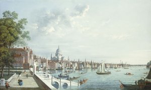 Temže z Somerset House při pohledu po proudu od William James