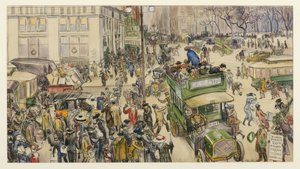 Vánoční nakupující, Madison Square, 1912