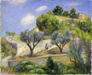 La colline de Vence - "Terasovitý kopec, Vence" Obraz od Williama Jamese Glackense (1870-1938) Olej na plátně
