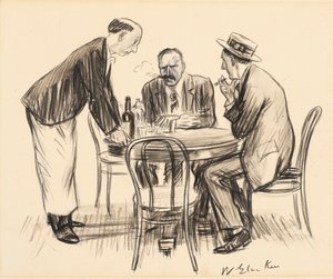 Už nikdy, poznamenal zachmuřeně od William James Glackens