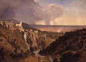 Tivoli and the Countryside Beyond od William James Linton