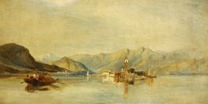 Lago Maggiore a Isola Bella (olej na plátně) od William James Muller