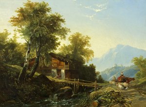Švýcarská chata od William James Muller