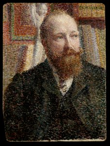 Portrét Alfreda Verhaerena kolem roku 1890 (olej na palubě) od William Jelley