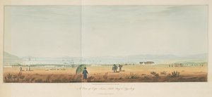 Pohled na Kapské Město, Table Bay a Tygerberg, z Travels in the Interior of Southern Africa, sv. 1 od William John (after) Burchell