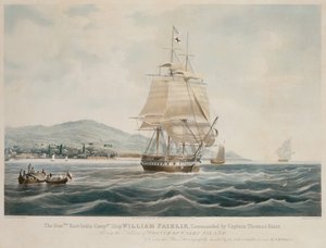 Loď Východoindické společnosti „William Fairlie“ pod velením kapitána Thomase Blaira opouští přístav ostrova Prince of Wales od William John (after) Huggins